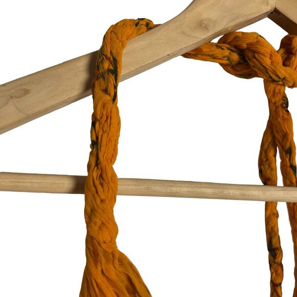 Guapa Anthropologie Orange Pinar Layered Halter Sleeveless Maxi Dress Size 14 - Picture 4 of 12